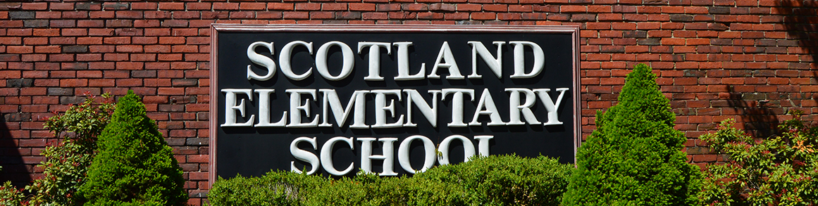 Scotland Elementary School outdoor sign